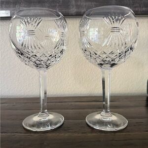 COPY - Waterford Crystal Wine Glasses Millennium Patterns Set of 2